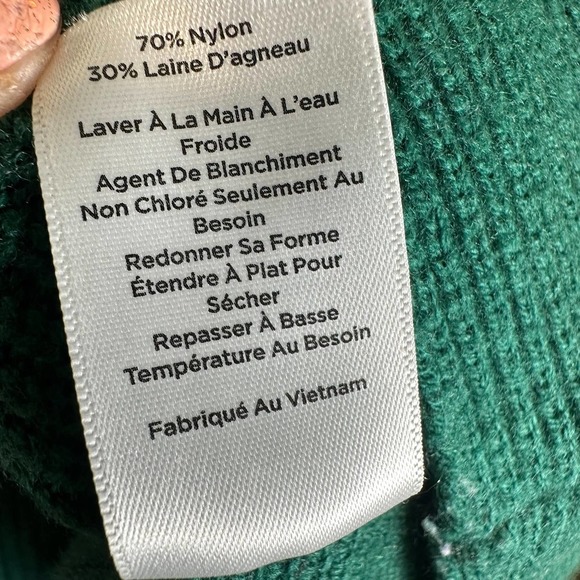Talbots Boatneck Sweatshirt Long Sleeve Knit Women’s M Green‎ Lambswool Blend - Picture 7 of 7